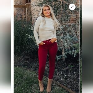 New Judy Blue The Evelyn High Waist Jeans Size 3 in Crimson!